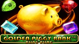 Golden Piggy Bank Bling Bling logo